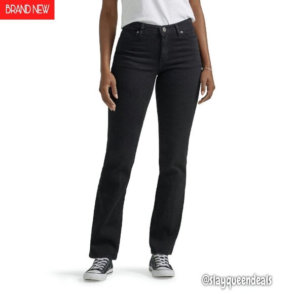 Relaxed Fit Straight Leg Jeans Mid-Rise 5-Pocket Style Classic Denim